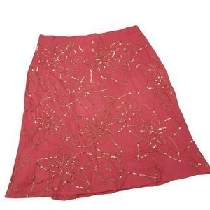 Persaman New York size 14 Pink Sequin midi skirt